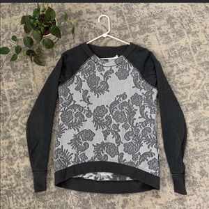 Lululemon Floral Crew Neck Top